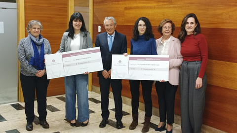 Claudia María Martís Valle y Rebeca Estévez Barcia dotadas con 6000 euros por la Fundación Nieves Alonso Díaz
