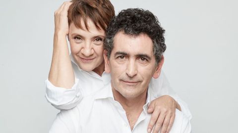 Blanca Portillo y el dramaturgo Juan Mayorga 