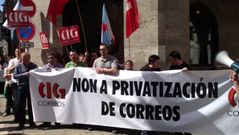 Foto protesta Correos