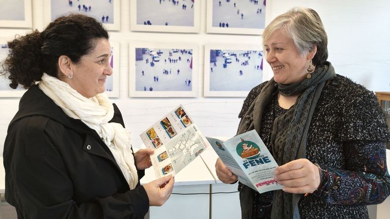 Belén Souto y Ángeles Coira, en la presentación de la nueva edición del Concurso de Tapas de Fene