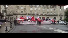 Concentraci�n sindicatos contra reforma laboral