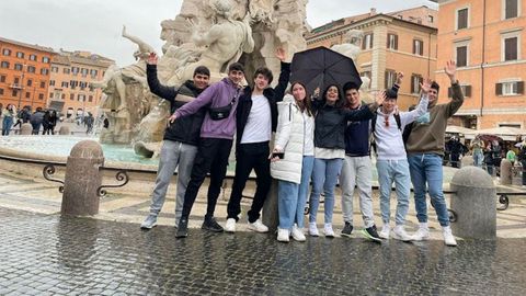 Medio centenar de alumnos del IES Número Un pasaron seis días en Roma