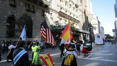 Imagen del desfile del Da de la Hispanidad por las calles de Nueva York en el 2010