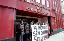 Los trabajadores de la Cmara de Lugo  han protagonizado varias protestas, reclamando sus salarios.