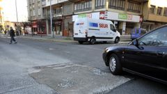 Avenida de Viveiro, donde se registró el accidente