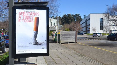 Campaña contra los efectos del tabaco, en el campus de Pontevedra