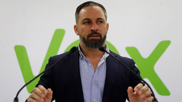 El presidente de Vox, Santiago Abascal
