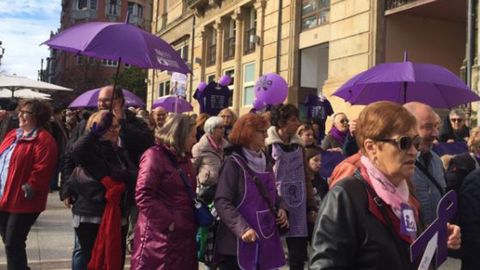 Manifestacin contra la violencia machista del 25N en Asturias