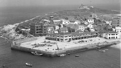 El puerto de San Ciprin en los aos sesenta del siglo pasado