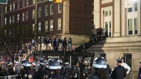 Desalojo policial en la Universidad de Columbia de Nueva York