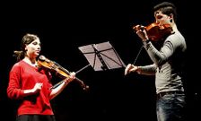 Diana Tischenko imparti una masterclass a cinco alumnos de violn del Conservatorio.