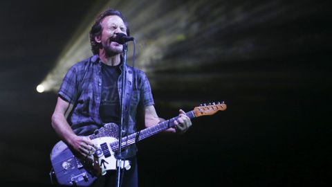 Eddie Vedder en el concierto de Pearl Jam en el festival NOS Alive 2018, en Portugal