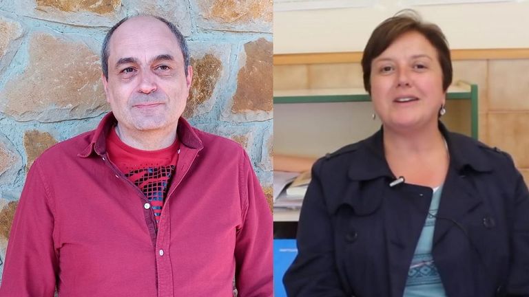 Daniel Caso y Ernestina de la Rasilla, profesores interinos en Asturias, piden una estabilidad laboral