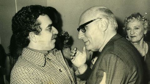 García Marquez, con el cineasta gallego