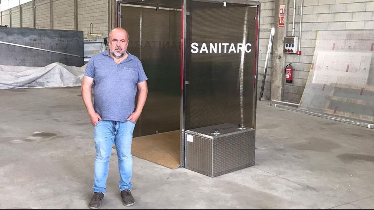 Cabina de desinfecci�n mediante per�xido de hidr�geno