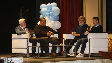 Los exentrenadores Gerardo Molina, Andrés Freire, Pepete y Chusky