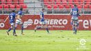 gol Sangalli Real Oviedo Mirandes Anduva.Los futbolistas del Real Oviedo celebran el gol de Sangalli al Mirands