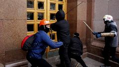 La oposicin ucraniana protesta en Kiev