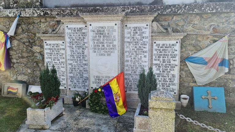 Nombres de presos republicanos ejecutados por el bando franquista en el campo de concentración de Camposancos, Galicia