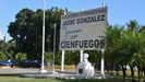 Imagen del letrero del aeropuerto de Cienfuegos (Cuba)