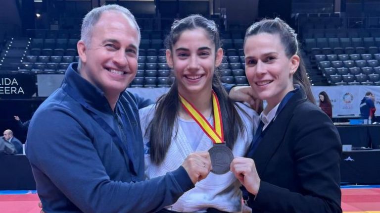 La yudoca gallega Irene Vázquez, subcampeona de España júnior en Pamplona