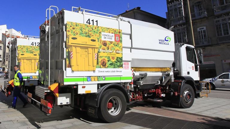 Huelga indefindia en la recogida de la basura en Vigo