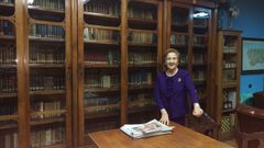 Maruja Díaz González de Lena en Biblioteca de La Cultura El Entrego Abril 2020