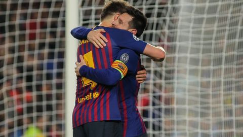 Ivan Rakitic y Leo Messi.Ivan Rakitic y Leo Messi durante su poca en el Barcelona