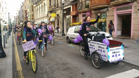 Bicicletada del 8-M en Gijón