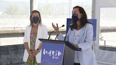 Inauguracin de las obras de la Avenida de Ourense, con la alcaldesa Mara Ramallo y la conselleira de infraestructura Ethel Vzquez