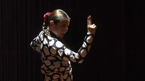 Sara Baras, en una imagen tomada en la representación de su espectáculo «Alma»