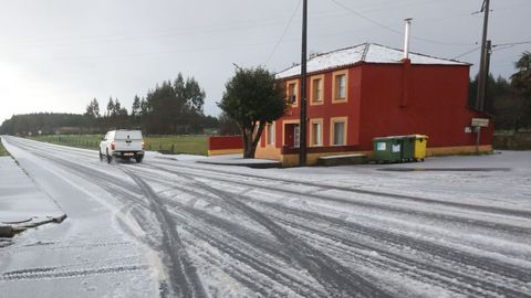 Primera nevada en Montesalgueiro (A Coruña)