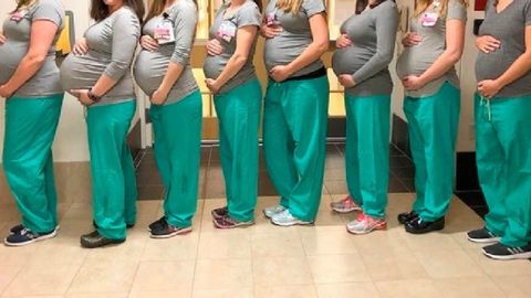 Varias enfermeras embarazadas, en este caso en el centro mdico de Maine