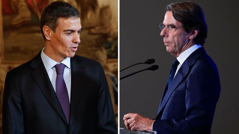 Aznar y Sánchez frente a frente