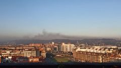 Nube de contaminación sobre Gijón. ARCHIVO