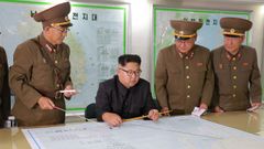 Kim Jong-Un, en una foto distribuida por la agencia oficial norcoreana KCNA