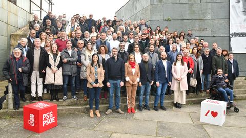 Comité provincial del PSOE celebrado este lunes en el Pazo da Cultura de Pontevedra