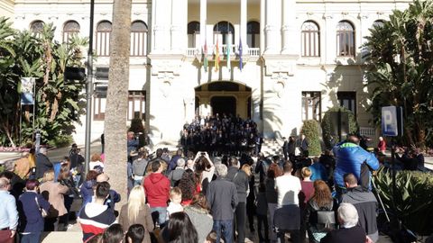 Minuto de silencio en Málaga, donde han sido decretados tres días de luto.