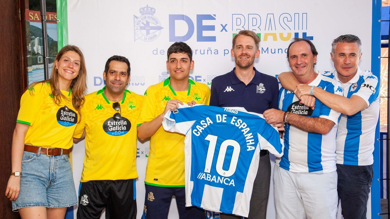 Imagen del evento promovido en la Casa de Espaa en Ro de Janeiro para seguir el partido del pasado mes de marzo entre el Racing de Ferrol y el Deportivo