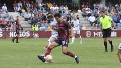 Borja Domnguez, en el ltimo partido de la temporada en Pasarn contra el Deportivo