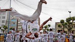 Exhibicin de capoeira en Carballo