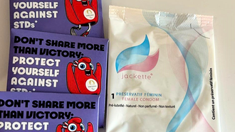 Preservativos masculinos y femeninos.
