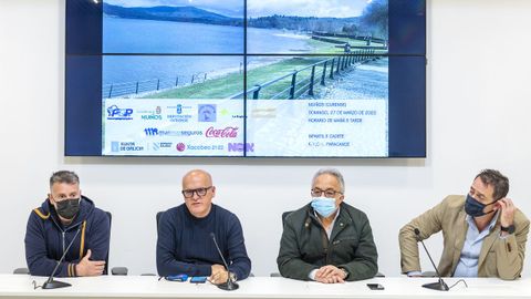 Fredi Bea, Manuel Baltar, Plcido lvarez y Manuel Prez presentaron las pruebas de piragismo en Ourense