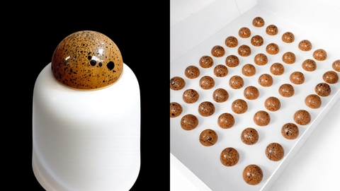 �Mango-Caramelo�, elaboraci�n ganadora del t�tulo��El Mejor Bomb�n Artesano de Asturias�, por Daniel Vior