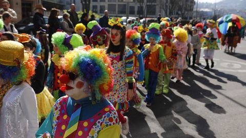 Los más coloridos del desfile infantil del CEIP A Ponte