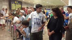 la seleccion argentina ya est� en coru�a