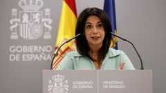 La secretaria de Estado de Sanidad, Silvia Calzn, comparece en rueda de prensa para dar cuenta de los ltimos datos de la pandemia de coronavirus en Espaa