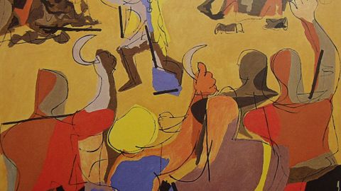 «O meco» (1963), óleo sobre lenzo pintado por Luís Seoane