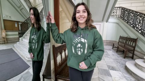 Saleta Oltra Martínez, alumna del IES Valle Inclán de Pontevedra, con beca de la Fundación Amancio Ortega