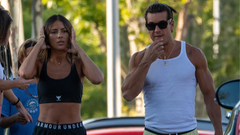 El actor Mario Casas y la influencer Melyssa Pinto, en una imagen tomada el pasado 29 de julio en Madrid.